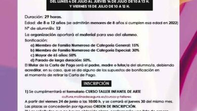 Cultura-Molina-Taller-Infantil-de-Arte-Verano-2022-CARTEL