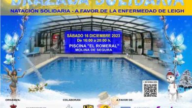 Deporte-Molina-Brazada Solidaria a favor afectados enfermedad de Leigh-Día 16-CARTEL-2