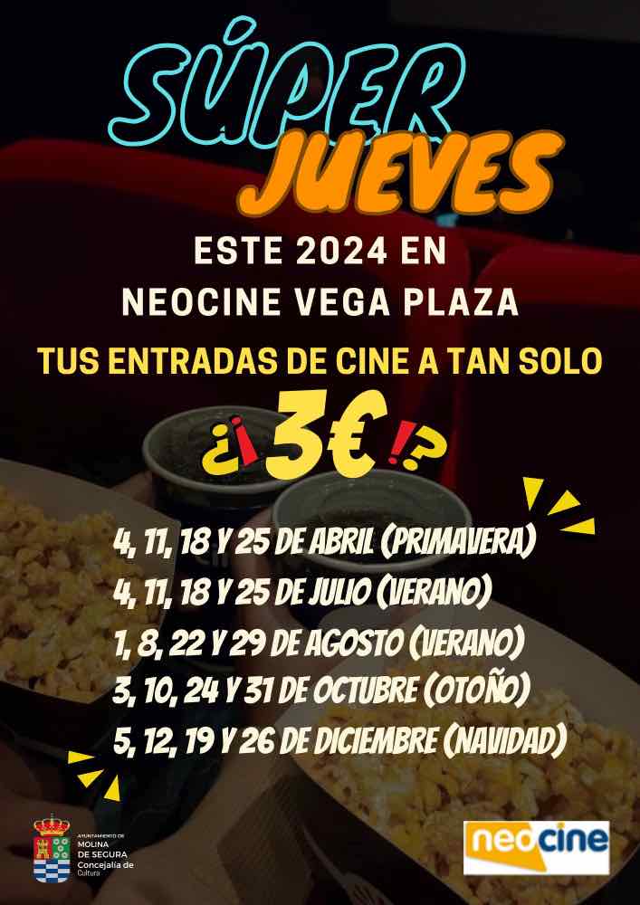 Cultura-Molina-Programa 'LOS SÚPER JUEVES DE CINE' 2024-CARTEL-2