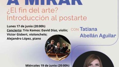 Cultura-Molina-Ciclo conferencias-concierto 'Ayúdame a mirar'-Tatiana Abellán en 'El fin del arte'-17-19jun-CARTEL-2