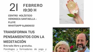 cartel charla meditacion este yoga