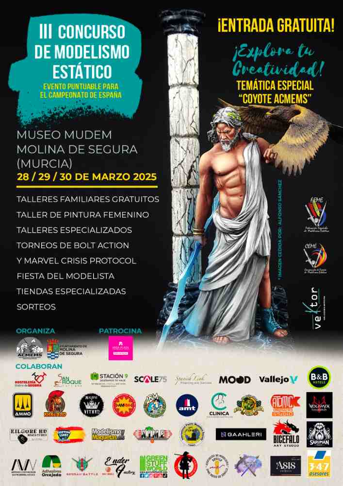 Cartel III Concurso aeromodelismo estático fin marzo molina