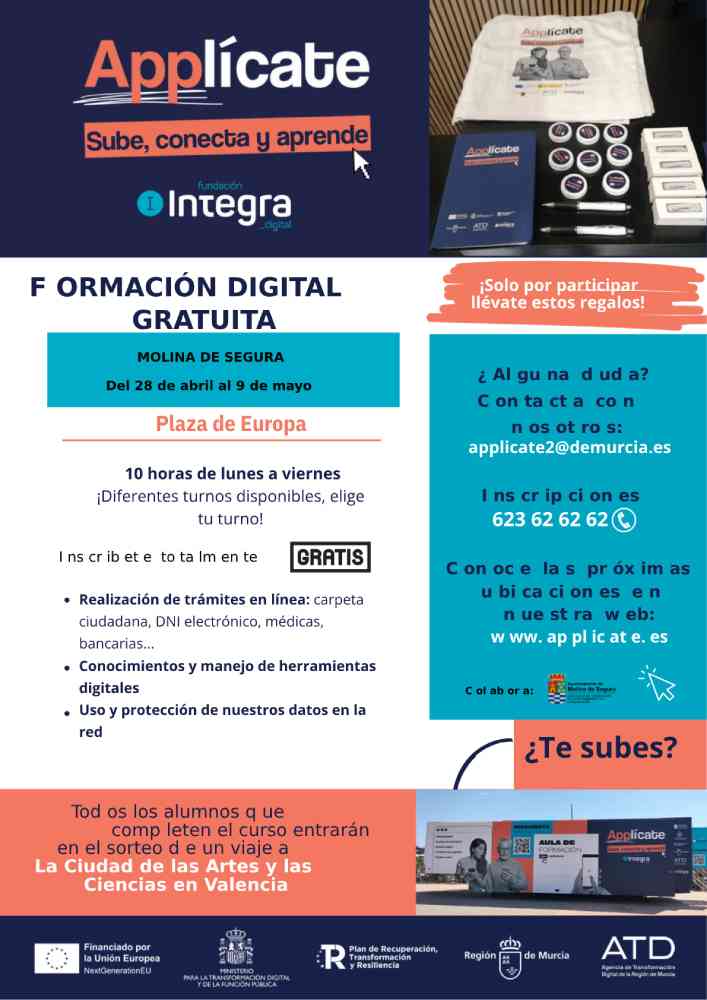 TIC-Molina-Campaña 'Applícate. Sube, conecta y aprende'-Nueva formación-CARTEL