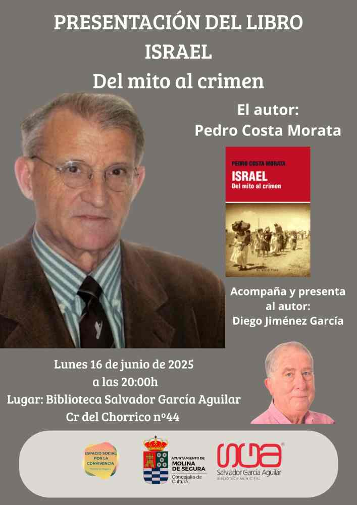 Libro 'ISRAEL. Del mito al crimen' de Pedro Costa Morata-CARTEL(1)