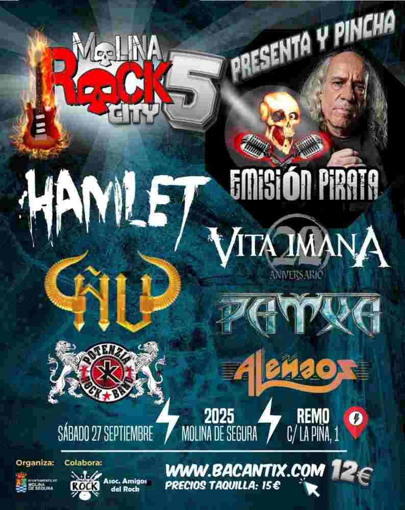 Fiestas Molina 2025-Festival 'MOLINA ROCK CITY 5' 2025 en el REMO-Día 27-CARTEL(1)