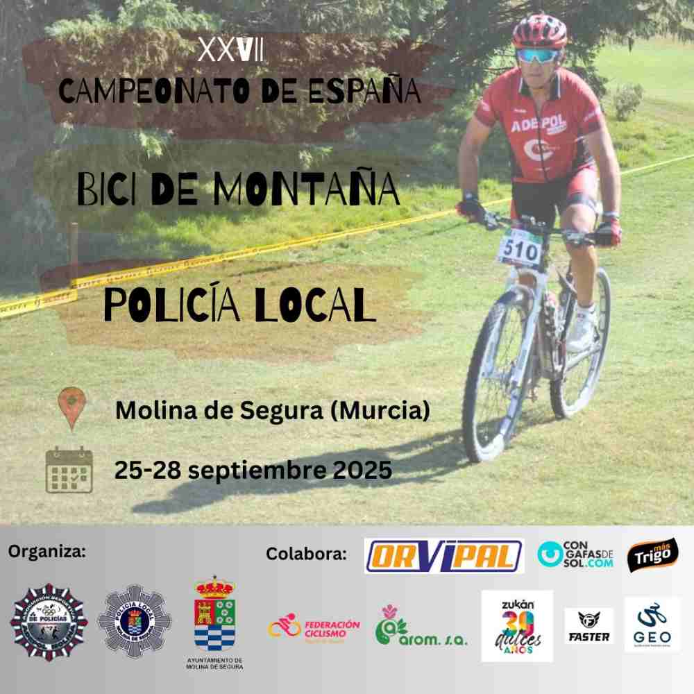 Deporte y Policía Local-Molina-XXVII Campeonato de España BTT Policías Locales 2025-CARTEL(1)