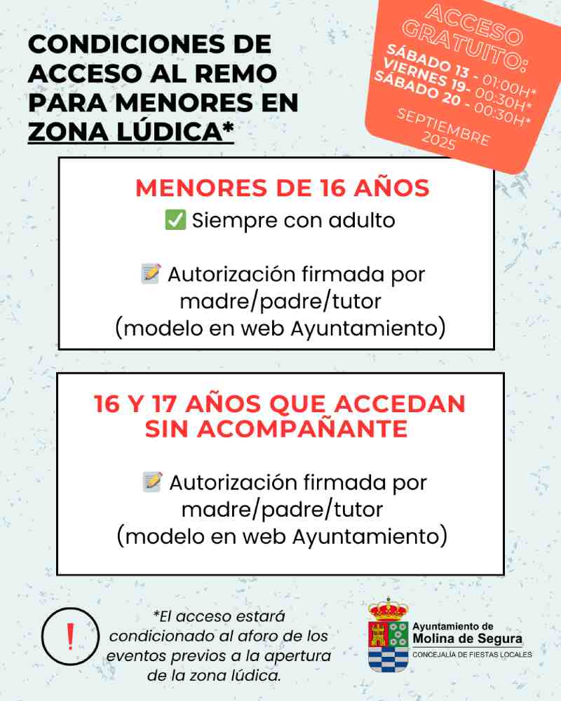 Fiestas Molina 2025-Normas acceso menores a barras en recinto REMO-CARTEL(1)