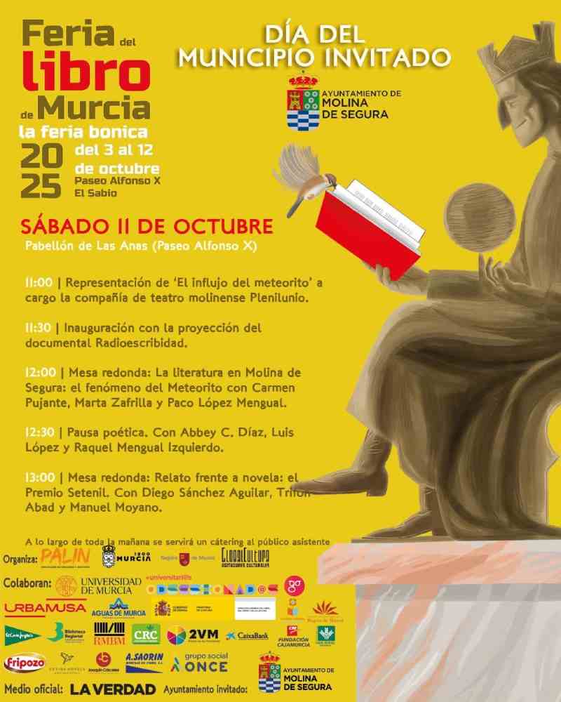 Feria del Libro de Murcia-Municipio invitado, Molina de Segura-Día 11-CARTEL ACTIVIDADES(1)