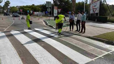 Policía Local y Tráfico-Molina-Repintado pasos de peatones de Altorreal-Foto(1)