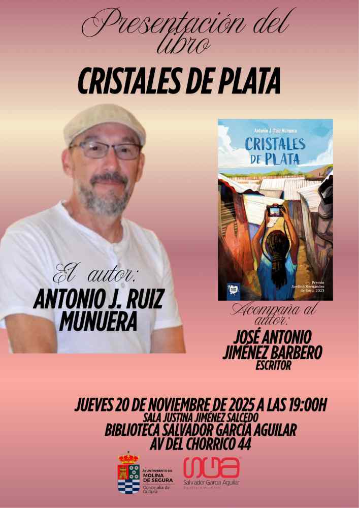 Cartel Cristales de plata de Antonio J Ruiz Munuera