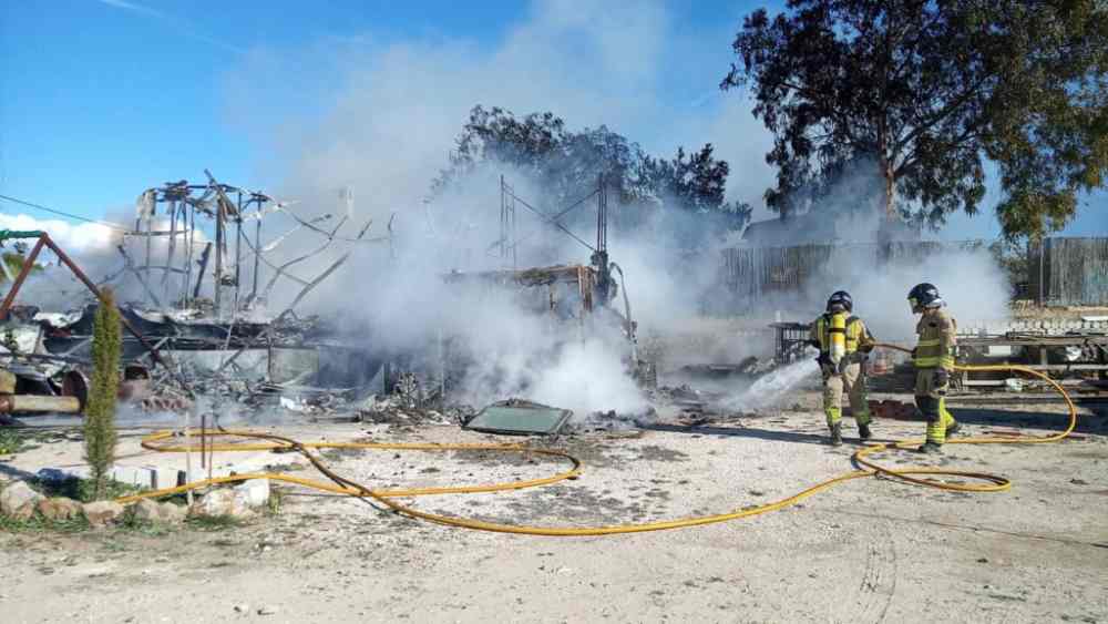 incendio en vivienda Los valientes