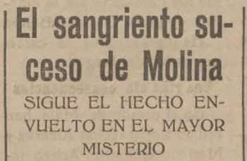 corte periódico el sangiento suceso de molina chiquito
