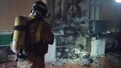 Foto incendio en urbanizacion chorrico