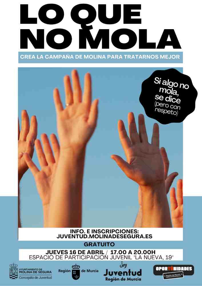Juventud-Molina-Taller creativo y participativo 'Lo que no mola'-Plazo inscripción-CARTEL