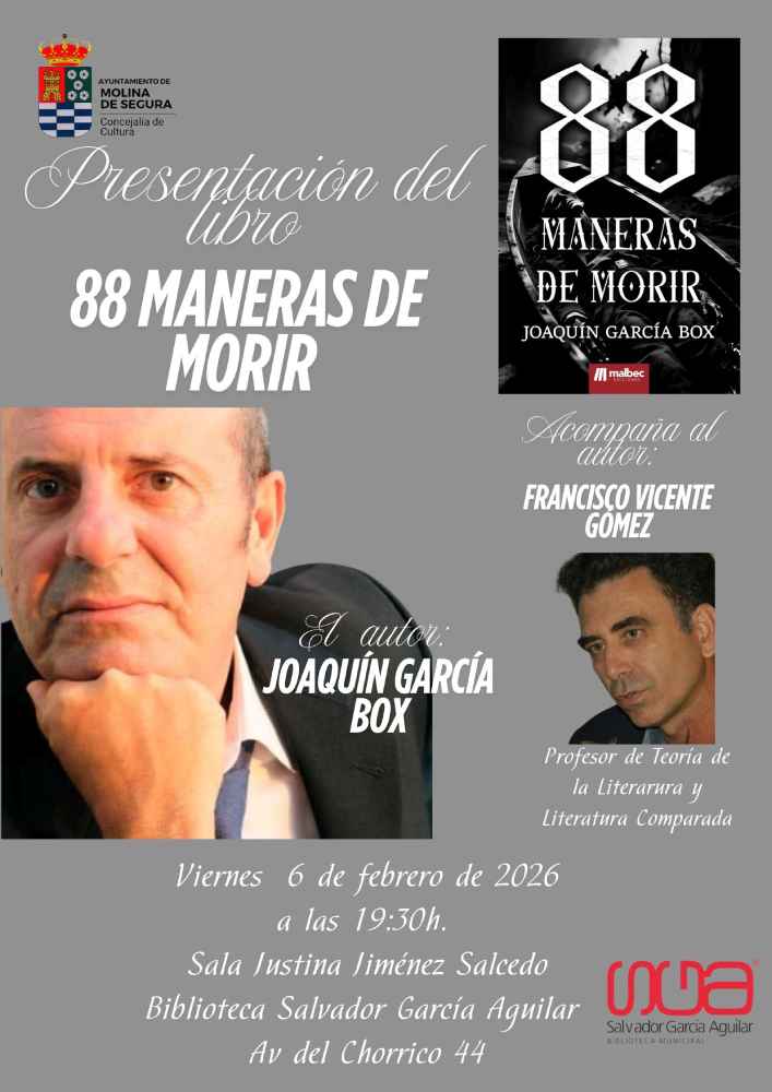 Libro '88 maneras de morir' de Joaquín García Box-CARTEL(1)