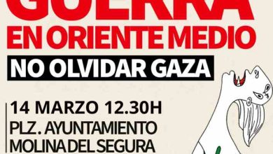 Cartel NO A LA GUERRA MOVILIZACION 14_3_26