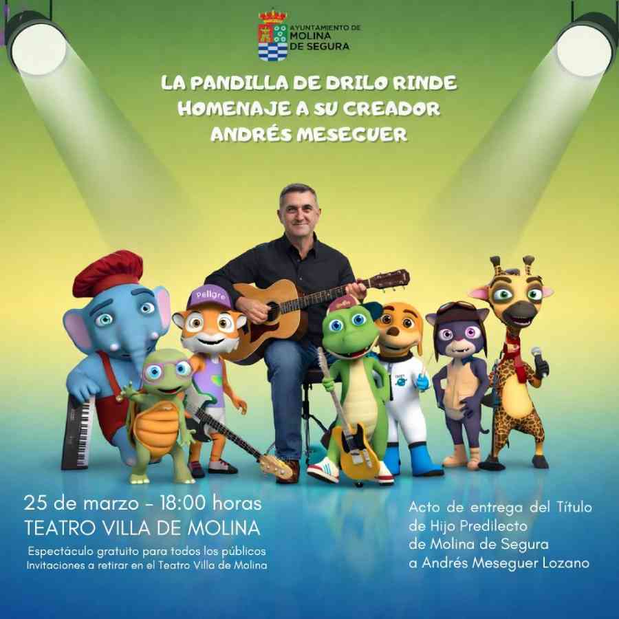 LA PANDILLA DE DRILO RINDE HOMENAJE A SU CREADOR ANDRÉS MESEGUER-Día 25-CARTEL(1)