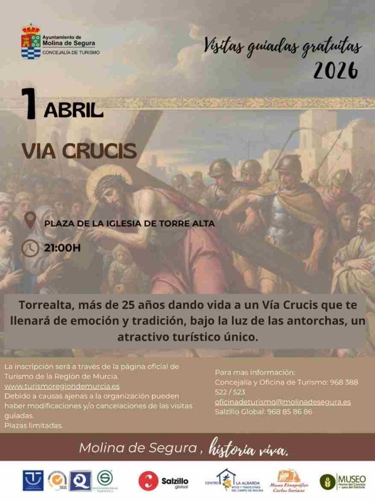 Turismo-Visita guiada gratuita 'VÍA CRUCIS VIVIENTE DE TORREALTA'-Día 1-CARTEL (1)