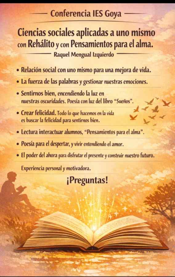 cartel conferencia ies goya raquel
