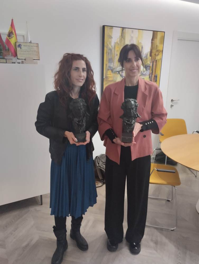 miriam garlo y eva libertad con los goyas