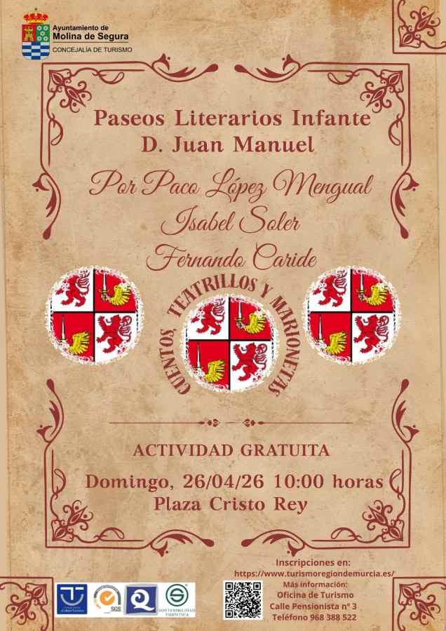 Turismo-Molina-Paseos Literarios Infante D. Juan Manuel-Día 26-CARTEL (1)