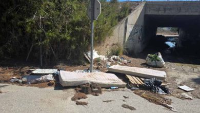 Vertidos puente y colchon basura1