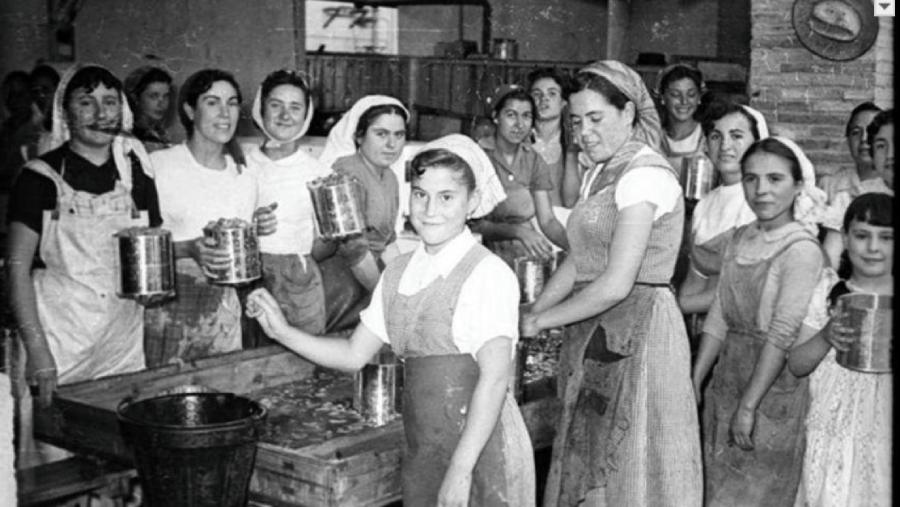 mujeres de la conserva huelga 1976