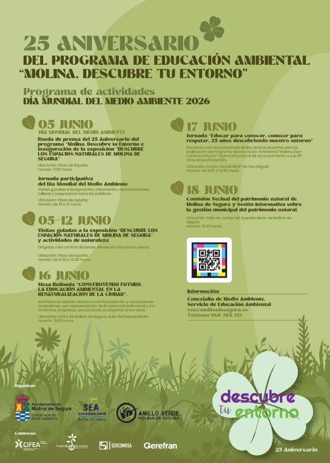 M. Ambiente-Día Mundial Medio Ambiente y 25º aniversario Programa 'Molina, Descubre tu Entorno'-CARTEL (1)