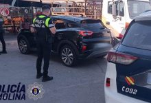 Policia Local de Molina de segura, con coche con bastidor falso (1)