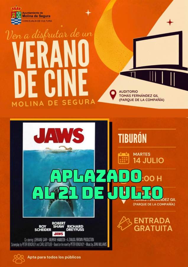 Cultura-Molina-Verano de Cine 2026-Aplazamiento sesión 14 de julio al 21 de julio-CARTEL (1)