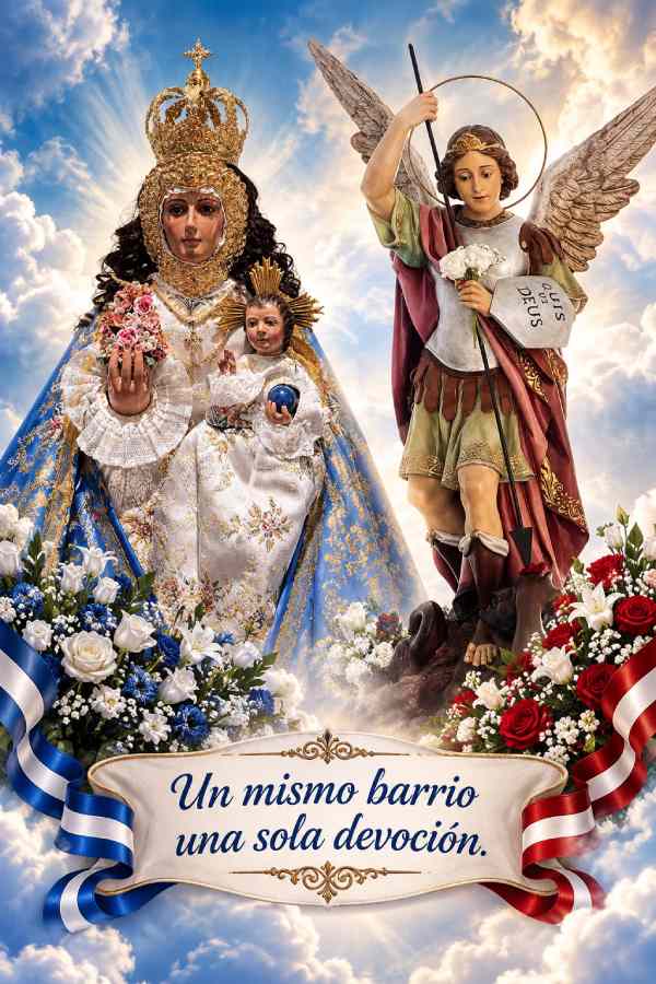 Cartel Barrio San. Miguel Vigen y Angel 10