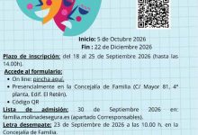 Familia-Molina-'Concilia Vespertino 3-12'-Plazo inscripción-CARTEL