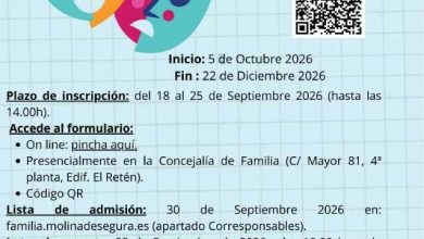 Familia-Molina-'Concilia Vespertino 3-12'-Plazo inscripción-CARTEL