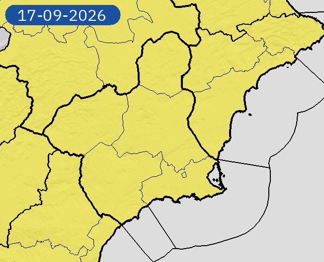 Imagen AEMET REGION DE MURCIA LLUVIAS 112 RM