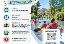 Juventud-Molina-Actividad 'Descenso del río Segura'-Plazo inscripción-CARTEL
