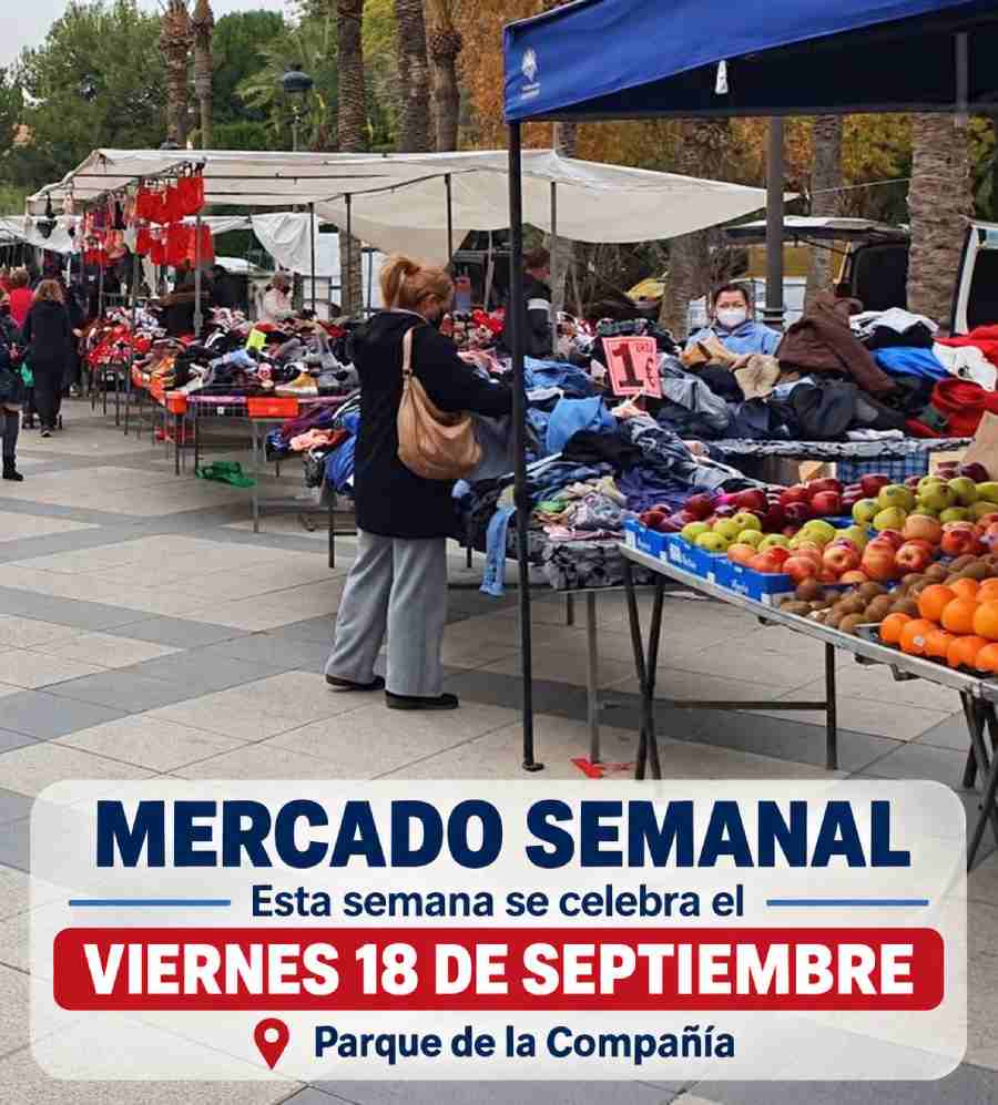 Mercado semanal cambio de fecha por fiestas patronales 2026