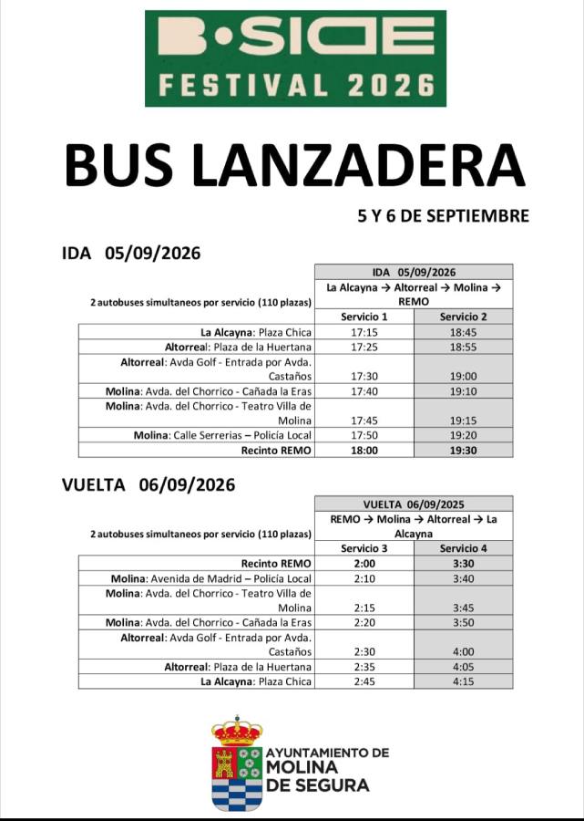 Movilidad-Molina-Servicio de transporte público gratuito al REMO en Fiestas Patronales 2026-Bus lanzadera B-SIDE-CARTEL (1)
