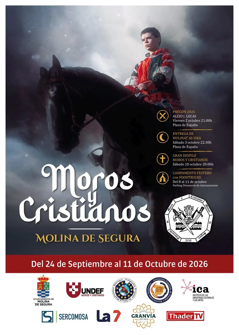 Cartel de las Fiestas de Moros y Cristianos de Molina de Segura 2026