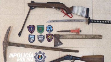 Armas detenidas por la Policía Local 2026-10-03 a las 22.25.17