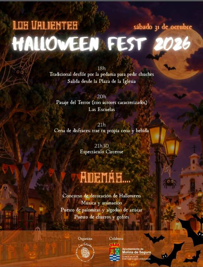 CARTEL HALLOWEEN LOS VALIENTES 2026 HORARIOS 2026-10-10 a las 23.43.09
