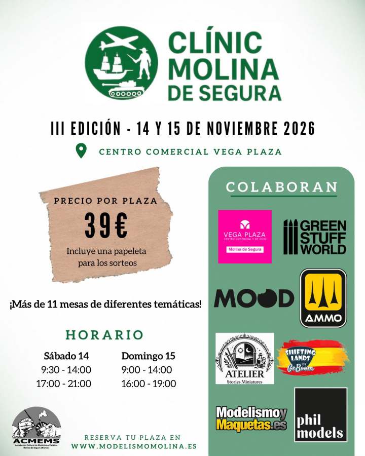 Cartel Clinic Modelismo estatico