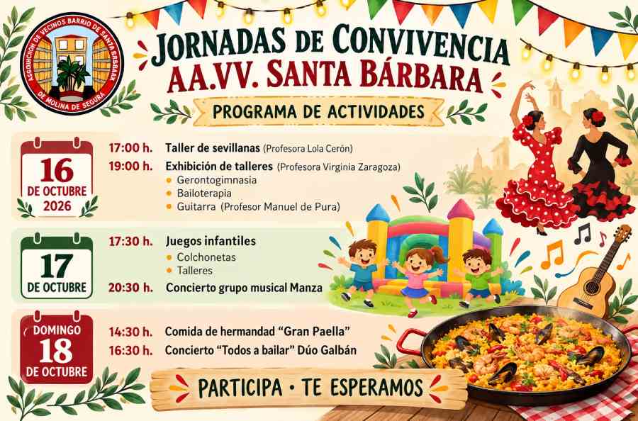 Cartel Jornadas de convivencia Santa Bárbara Imagen-de-ChatGPT-28-sept-2026-09_36_58