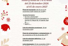 Familia-Molina-Servicio 'Concilia Navidad 2026-2027'-Apertura plazo inscripción-CARTEL
