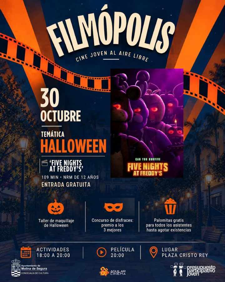 Fiestas Locales y Cultura-Molina-Cine Joven al Aire Libre 'Filmópolis'- Temática 'Halloween'-Día 30-CARTEL (1)