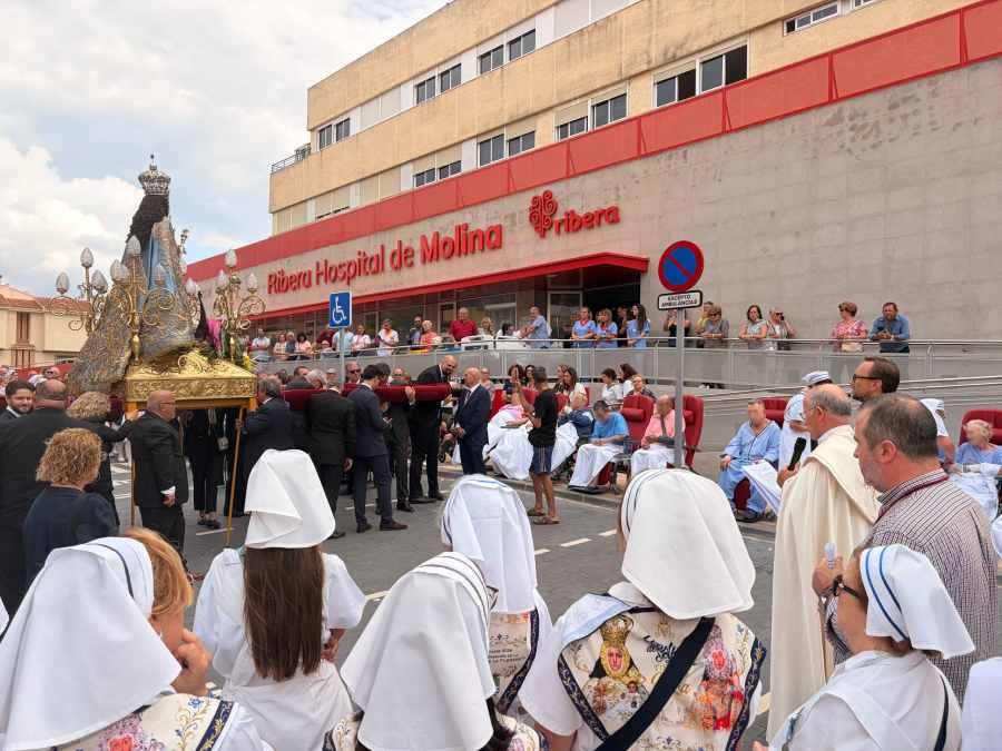 Visita Virgen de la Fuensanta Ribera Hospital de Molina