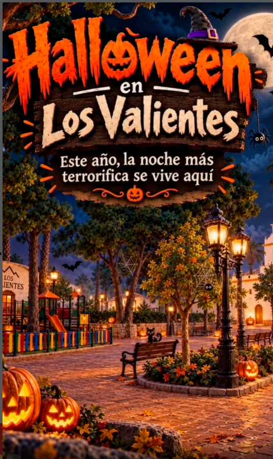 cartel Halloween en los valientes 2026