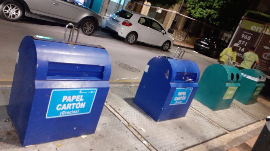 traperos recogida cartón al finalizar